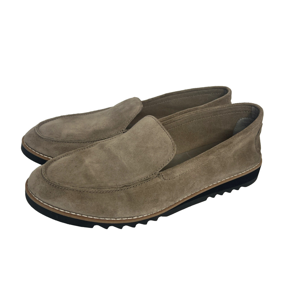 Eileen Fisher Dell Suede Loafer Womens Size 9 lightweight, slip-on platform shoe